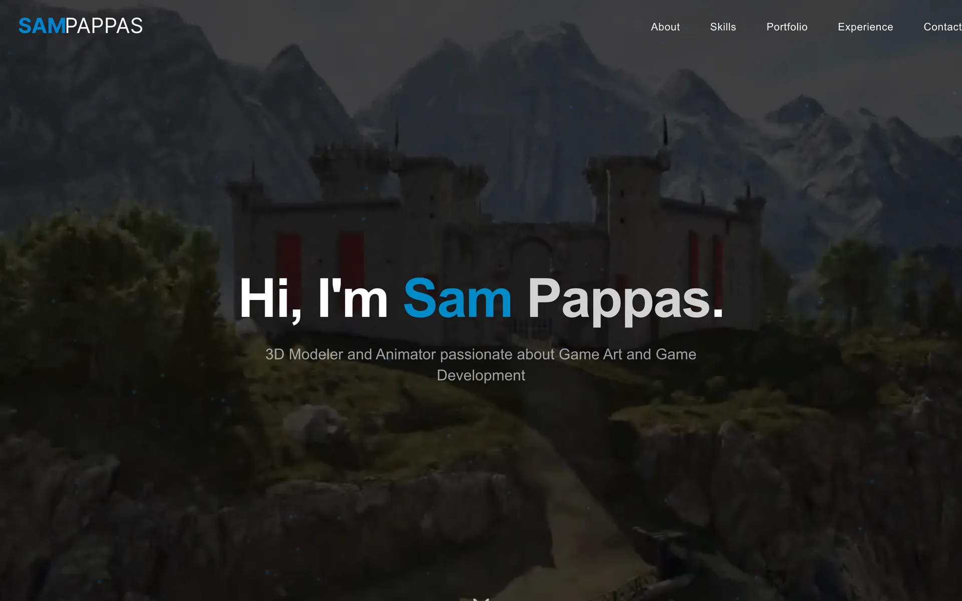 Sam Pappas – Game Developer Portfolio desktop
