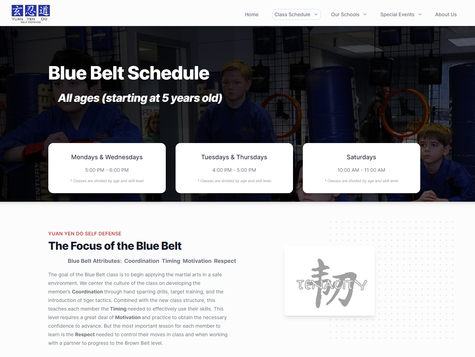 Yuan Yen Do Website by Steven Brown - Redesigned
